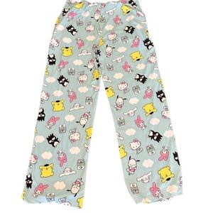 Sanrio Hello Kitty & Friends MENS SLEEP PAJAMAS PANTS 2XL Badtz-Maru Cinnamoroll